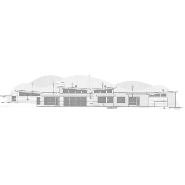 Luxury House Plan Rear Elevation - High Mesa Luxury Modern Home 161D-0023 - Search House Plans and More