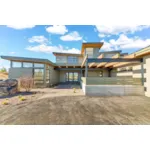 Waterfront House Plan Front of Home - Rock Canyon Modern Home 161D-0028 - Shop House Plans and More