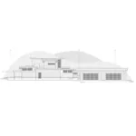 Waterfront House Plan Left Elevation - Rock Canyon Modern Home 161D-0028 - Shop House Plans and More