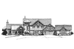 Traditional House Plan Front Elevation - Castle Hill Luxury Home 163D-0001 - Search House Plans and More