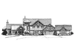 Lake House Plan Front Elevation - Castle Hill Luxury Home 163D-0001 - Search House Plans and More