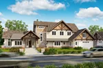 Traditional House Plan Front of Home - Castle Hill Luxury Home 163D-0001 - Search House Plans and More