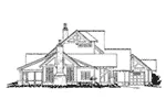 Traditional House Plan Left Elevation - Castle Hill Luxury Home 163D-0001 - Search House Plans and More