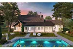 Traditional House Plan Rear Photo 01 - Castle Hill Luxury Home 163D-0001 - Search House Plans and More