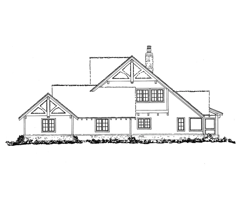 Traditional House Plan Right Elevation - Castle Hill Luxury Home 163D-0001 - Search House Plans and More
