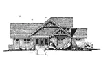 Traditional House Plan Front Elevation - Cedar Pointe Rustic Home 163D-0002 - Search House Plans and More