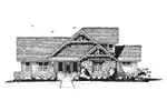 Craftsman House Plan Front Elevation - Cedar Pointe Rustic Home 163D-0002 - Search House Plans and More