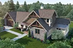 Rustic House Plan Front of House 163D-0002