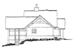 Traditional House Plan Left Elevation - Cedar Pointe Rustic Home 163D-0002 - Search House Plans and More