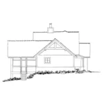 Craftsman House Plan Left Elevation - Cedar Pointe Rustic Home 163D-0002 - Search House Plans and More