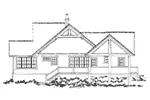 Traditional House Plan Rear Elevation - Cedar Pointe Rustic Home 163D-0002 - Search House Plans and More