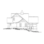 Craftsman House Plan Right Elevation - Cedar Pointe Rustic Home 163D-0002 - Search House Plans and More