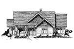 Mountain House Plan Front Elevation - Cherokee Point Craftsman Home 163D-0003 - Search House Plans and More