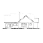 Cabin & Cottage House Plan Rear Elevation - Cherokee Point Craftsman Home 163D-0003 - Search House Plans and More