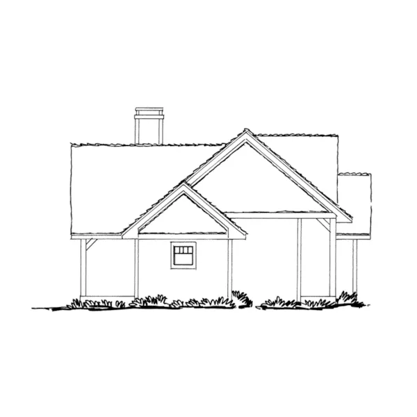 Cabin & Cottage House Plan Right Elevation - Cherokee Point Craftsman Home 163D-0003 - Search House Plans and More