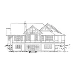 Log Cabin House Plan Rear Elevation - Deer Park Lane Rustic Home 163D-0005 - Search House Plans and More