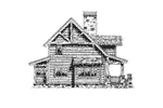 Country House Plan Left Elevation - Laramie Hill Log Cabin Home 163D-0006 - Shop House Plans and More