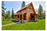 Log House Plan Rear Photo 01 - Laramie Hill Log Cabin Home 163D-0006 - Shop House Plans and More