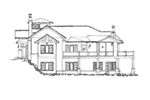 Lake House Plan Right Elevation - Pinehurst Lane Rustic Home 163D-0008 - Shop House Plans and More