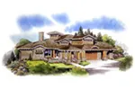 Rustic House Plan Front Image - Prairie Wind Luxury Home 163D-0009 - Shop House Plans and More
