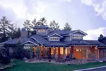 Rustic House Plan Front of Home - Prairie Wind Luxury Home 163D-0009 - Shop House Plans and More