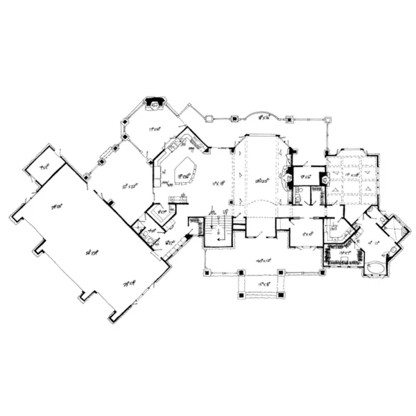 Country House Plan First Floor - Spring Branch Modern Home 163D-0012 - Shop House Plans and More