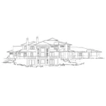 Country House Plan Rear Elevation - Spring Branch Modern Home 163D-0012 - Shop House Plans and More