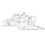 Country House Plan Right Elevation - Spring Branch Modern Home 163D-0012 - Shop House Plans and More