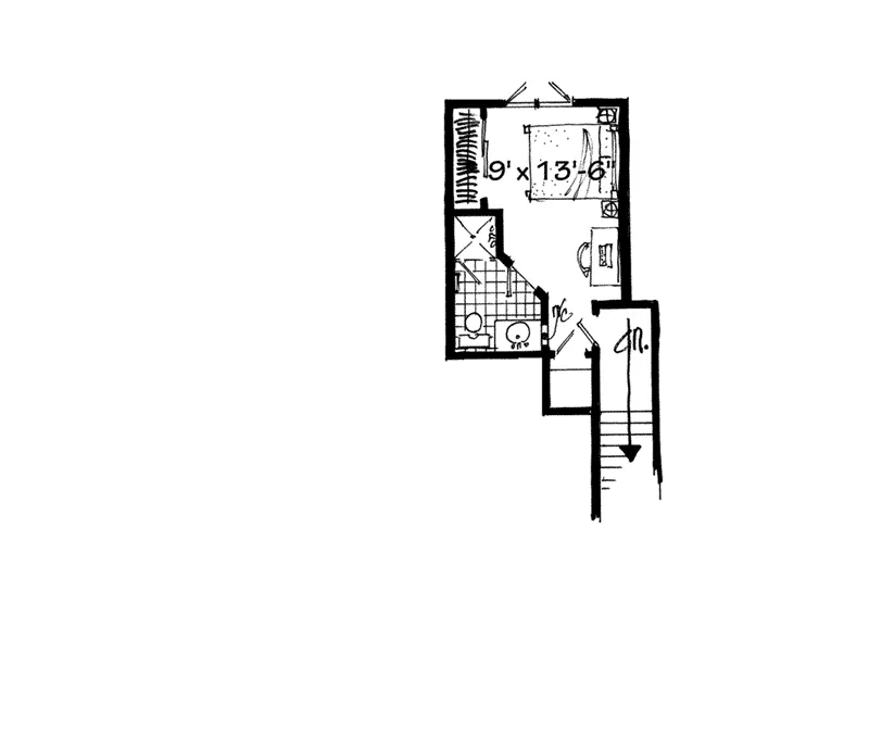 Log Cabin House Plan Second Floor - Summer Retreat Lowcountry Home 163D-0013 - Shop House Plans and More