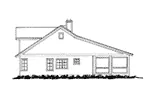 Log House Plan Left Elevation - Summer Retreat Lowcountry Home 163D-0013 - Shop House Plans and More