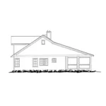 Rustic House Plan Left Elevation - Summer Retreat Lowcountry Home 163D-0013 - Shop House Plans and More