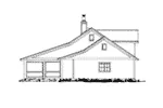 Log Cabin House Plan Right Elevation - Summer Retreat Lowcountry Home 163D-0013 - Shop House Plans and More