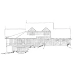 Log House Plan Left Elevation - Tamano Rustic Craftsman Home 163D-0014 - Shop House Plans and More