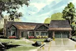 Rustic House Plan Front of House 163D-0015