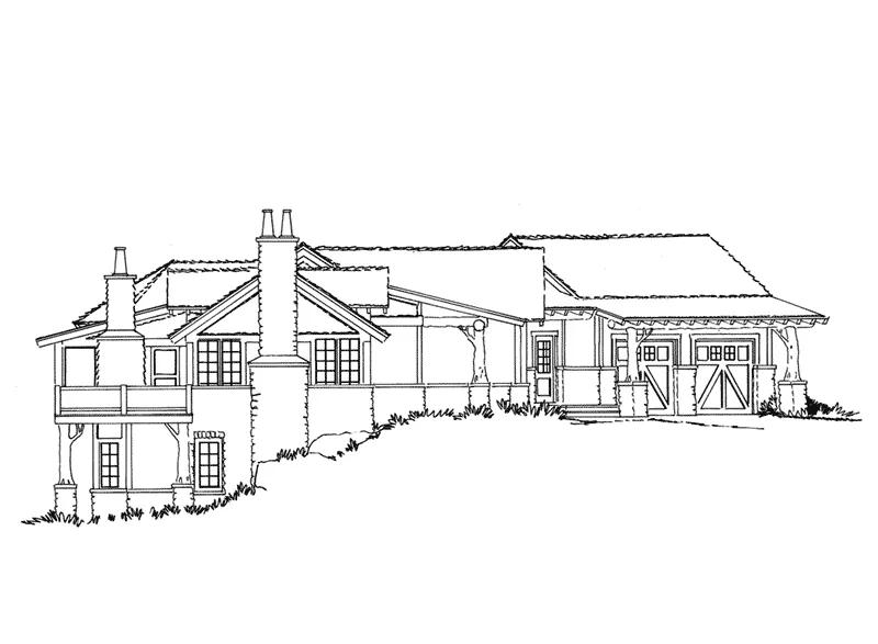 Traditional House Plan Left Elevation - Waterton European Home 163D-0015 - Shop House Plans and More