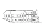 Traditional House Plan Rear Elevation - Waterton European Home 163D-0015 - Shop House Plans and More