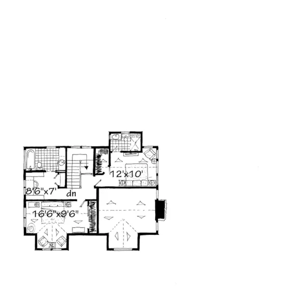 Country House Plan Second Floor - Winterpark Craftsman Home 163D-0016 - Shop House Plans and More