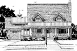 Country House Plan Front Elevation - Winterpark Craftsman Home 163D-0016 - Shop House Plans and More