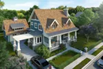 Craftsman House Plan Front of House 163D-0016