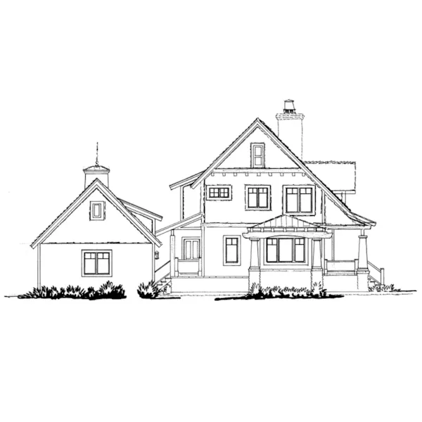 Country House Plan Left Elevation - Winterpark Craftsman Home 163D-0016 - Shop House Plans and More