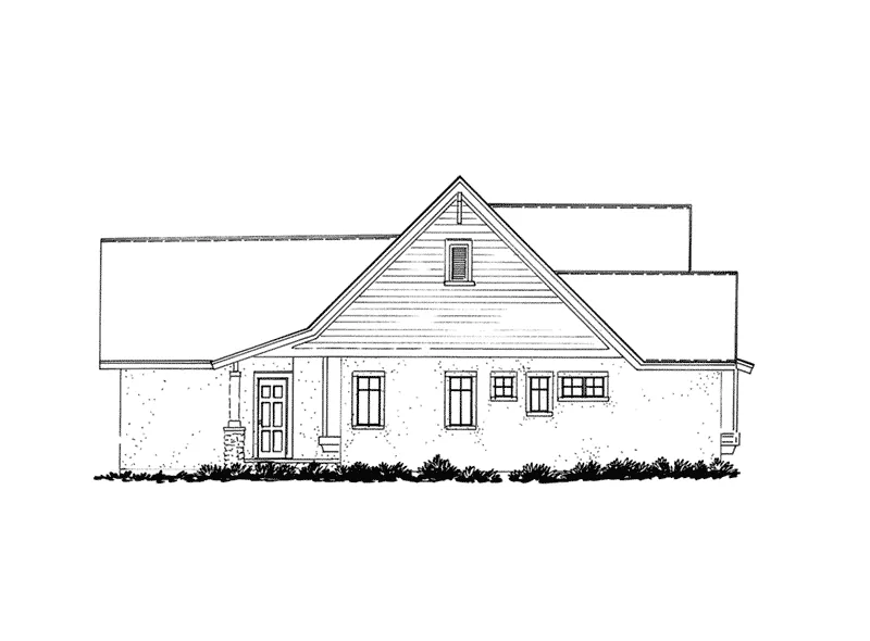 Modern Farmhouse Plan Left Elevation - 163D-0018 - Shop House Plans and More