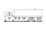 Modern Farmhouse Plan Rear Elevation - 163D-0018 - Shop House Plans and More