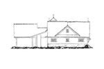 Modern Farmhouse Plan Left Elevation - 163D-0020 - Shop House Plans and More