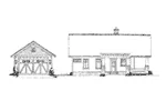 Ranch House Plan Left Elevation - Glen Allen Lane Craftsman Home 163D-0021 - Shop House Plans and More