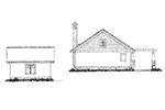 Bungalow House Plan Rear Elevation - Glen Allen Lane Craftsman Home 163D-0021 - Shop House Plans and More