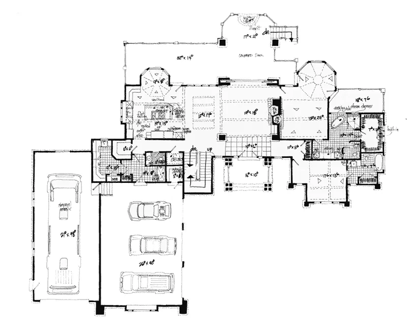 Ranch House Plan First Floor - 163D-0022 - Shop House Plans and More