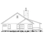 Southern House Plan Left Elevation - Timberrock Rustic Home 163D-0023 - Shop House Plans and More