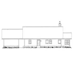 Southern House Plan Rear Elevation - Timberrock Rustic Home 163D-0023 - Shop House Plans and More