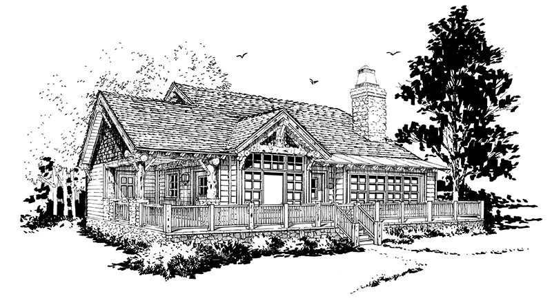Country House Plan Front Image of House - Cypresscreek Craftsman Bungalow 163D-0024 | House Plans and More
