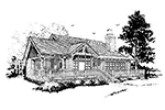 Mountain House Plan Front Image of House - Cypresscreek Craftsman Bungalow 163D-0024 | House Plans and More